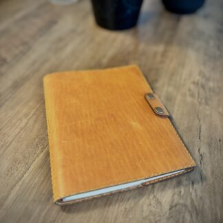 Bokomslag, läderomslag anteckningsbok, A5